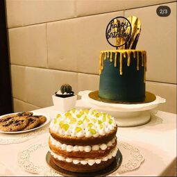 Jazeebakes ready to serve fresh and delicious variety of cakes from cute mini cakes,cheesecake, Designer cake,Cupcakes,Arabic sweets Kunafa ,Basbousa ,cookies,pudding Special non bake cheesecakes .